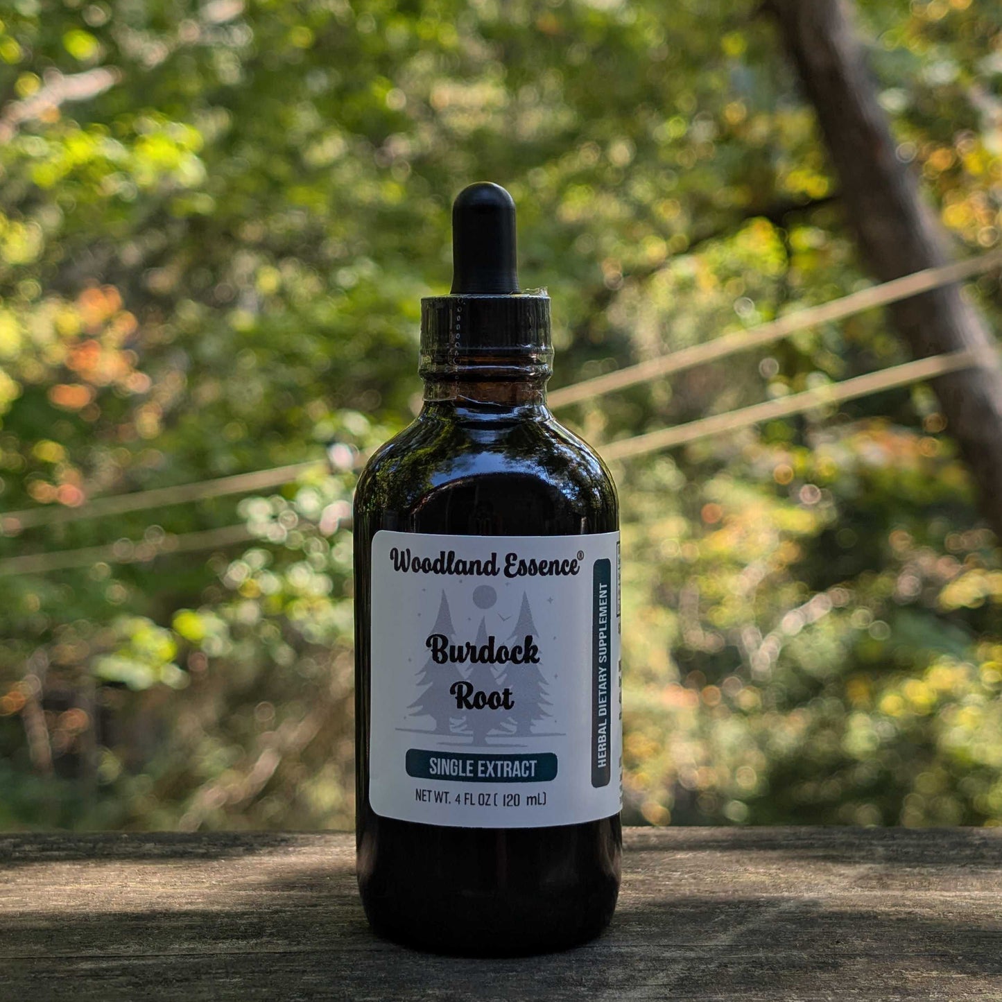 bottle of burdock extract