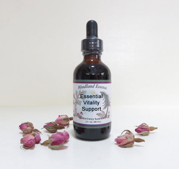 bottle of essential vitality support 