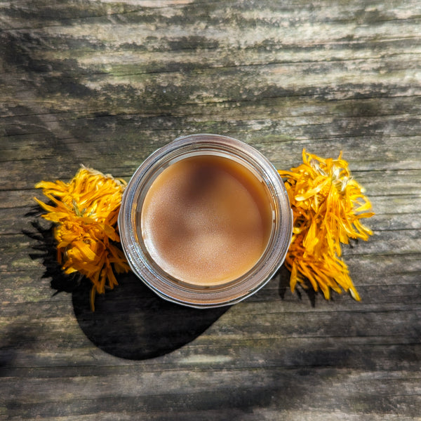 Open Jar of Golden Flower Salves