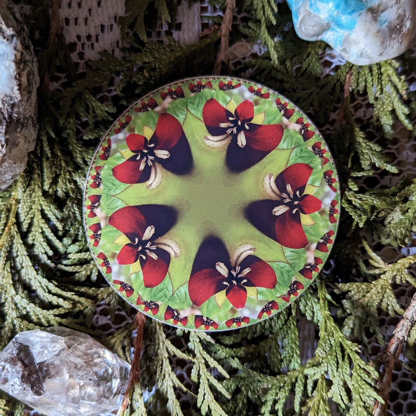 Trillium Fractal Sticker