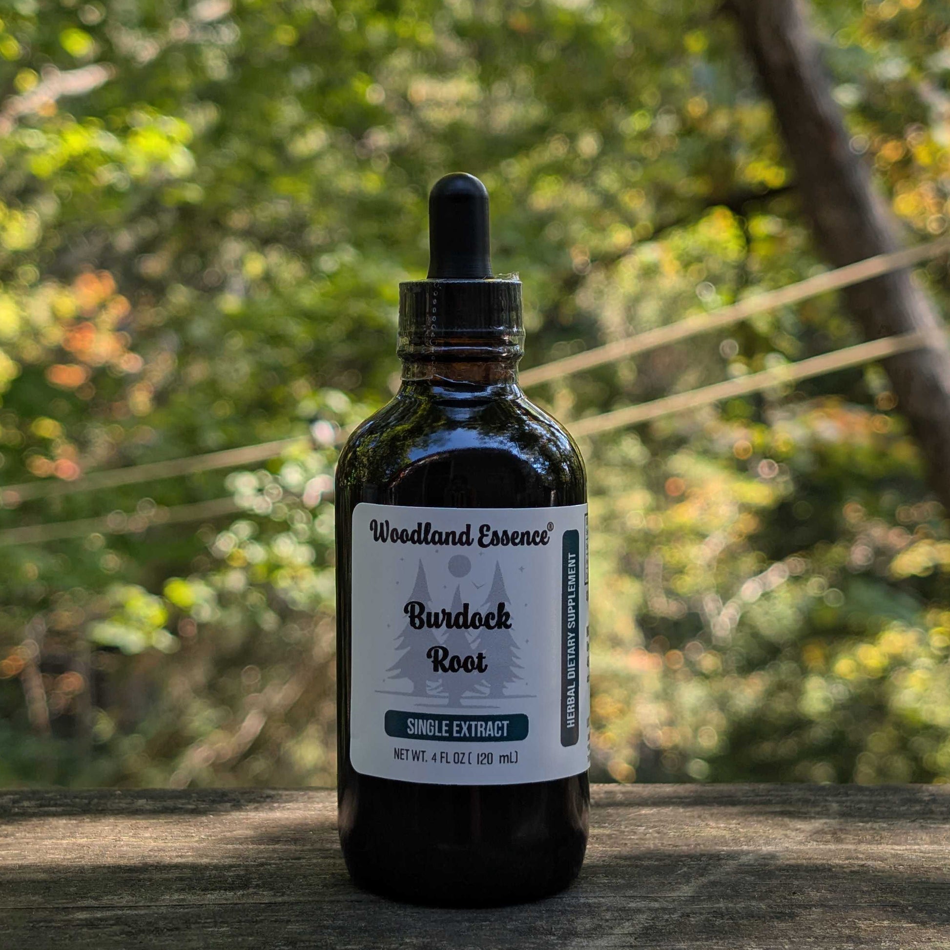 bottle of burdock extract