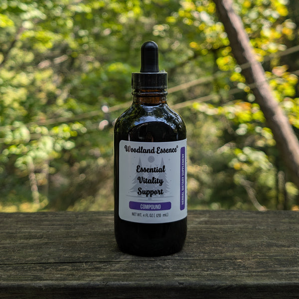 bottle of essential vitality support 