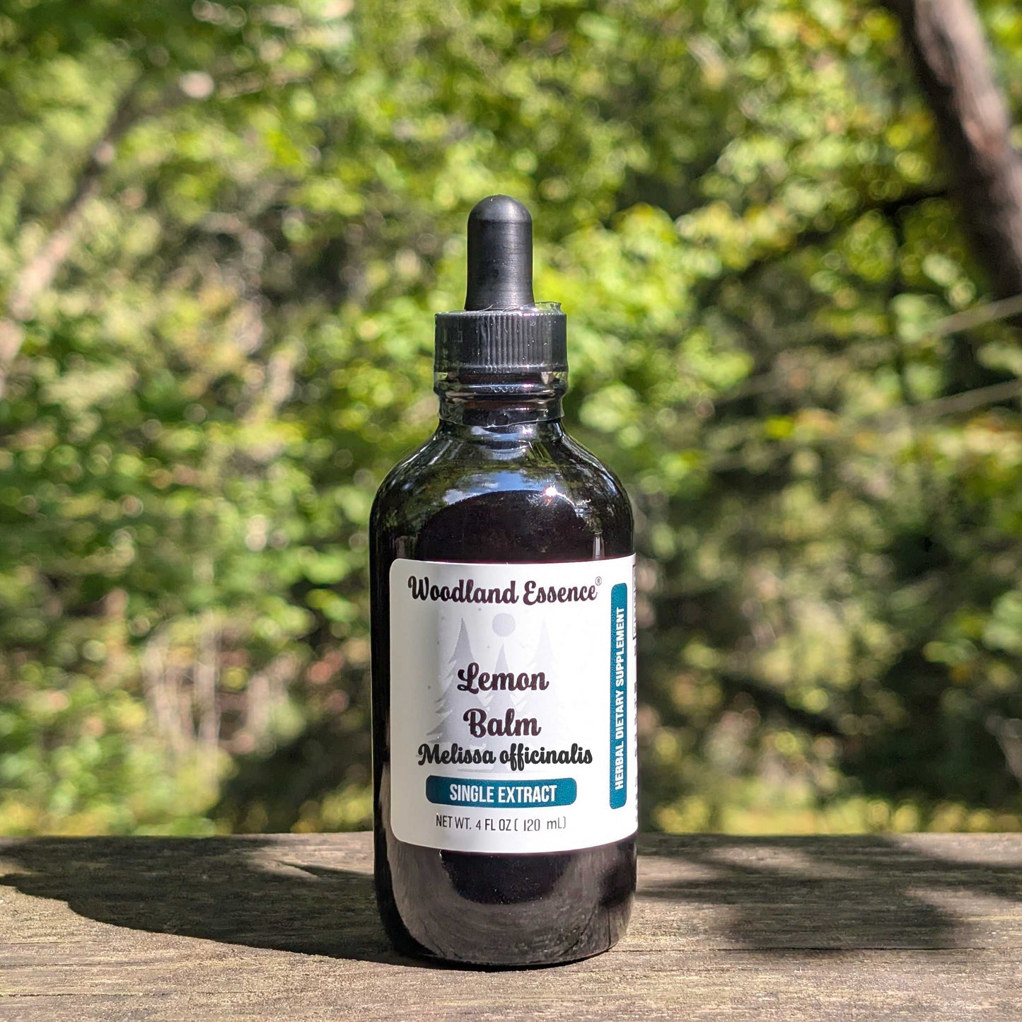bottle of lemon balm extract 