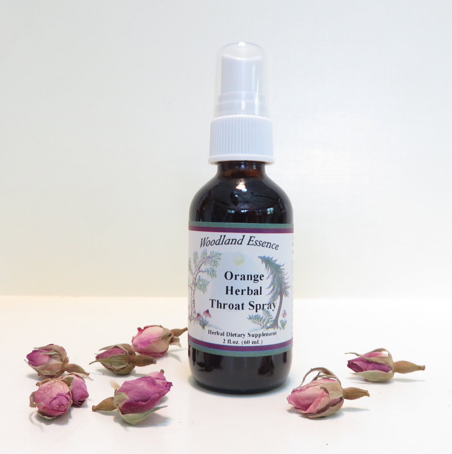Bottle of Orange Herbal Throat Spray 