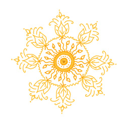 Yellow Creating Chakra mandala 