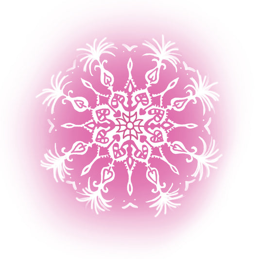 Pink Fountain Chakra mandala 