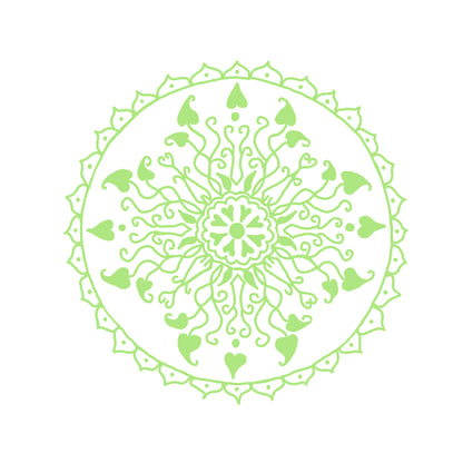 Green Heart chakra mandala 