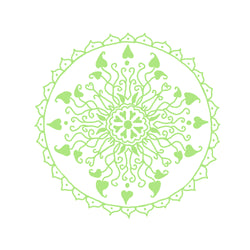 Green Heart chakra mandala 