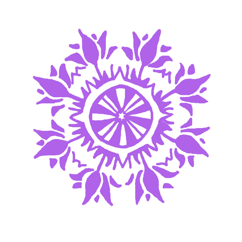 Purple flower mandala 